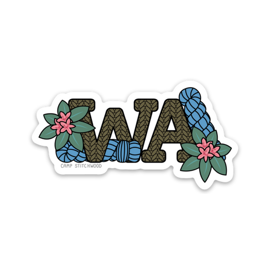 Washington State Fiber Sticker