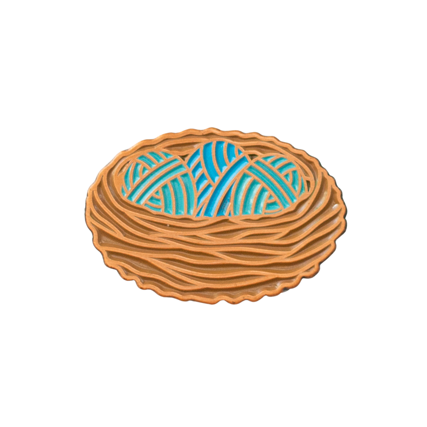 Nest Enamel Pin