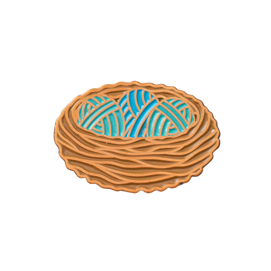 Nest Enamel Pin