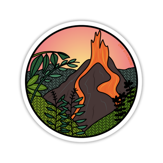 Hawai'i Volcanoes Knitional Park Sticker