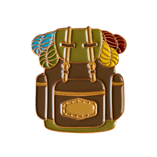 Hiking Pack Enamel Pin
