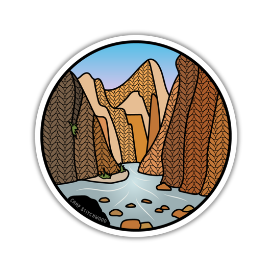 Zion Knitional Park Sticker