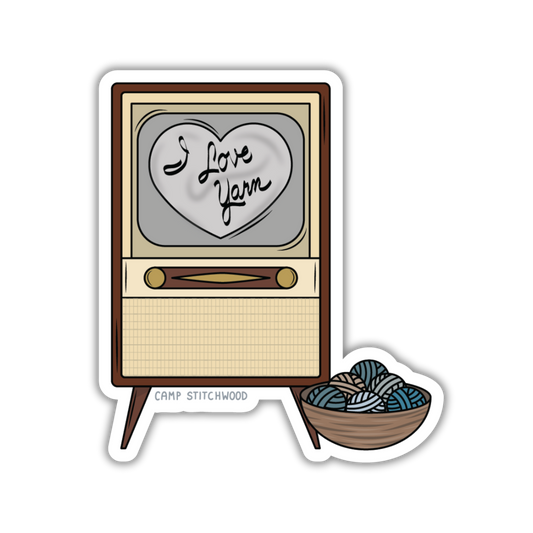 Antique TV Sticker