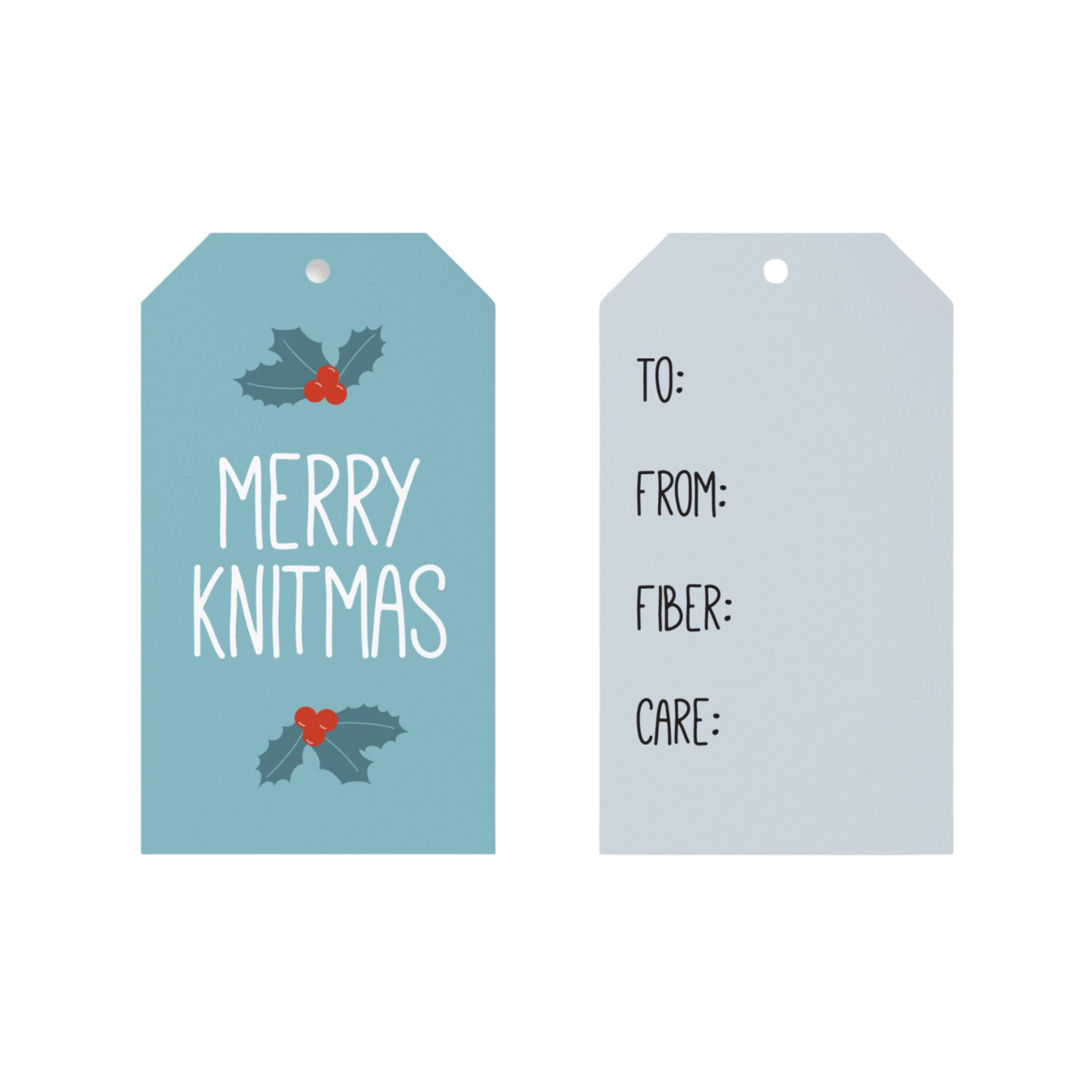 Merry Knitmas Tags