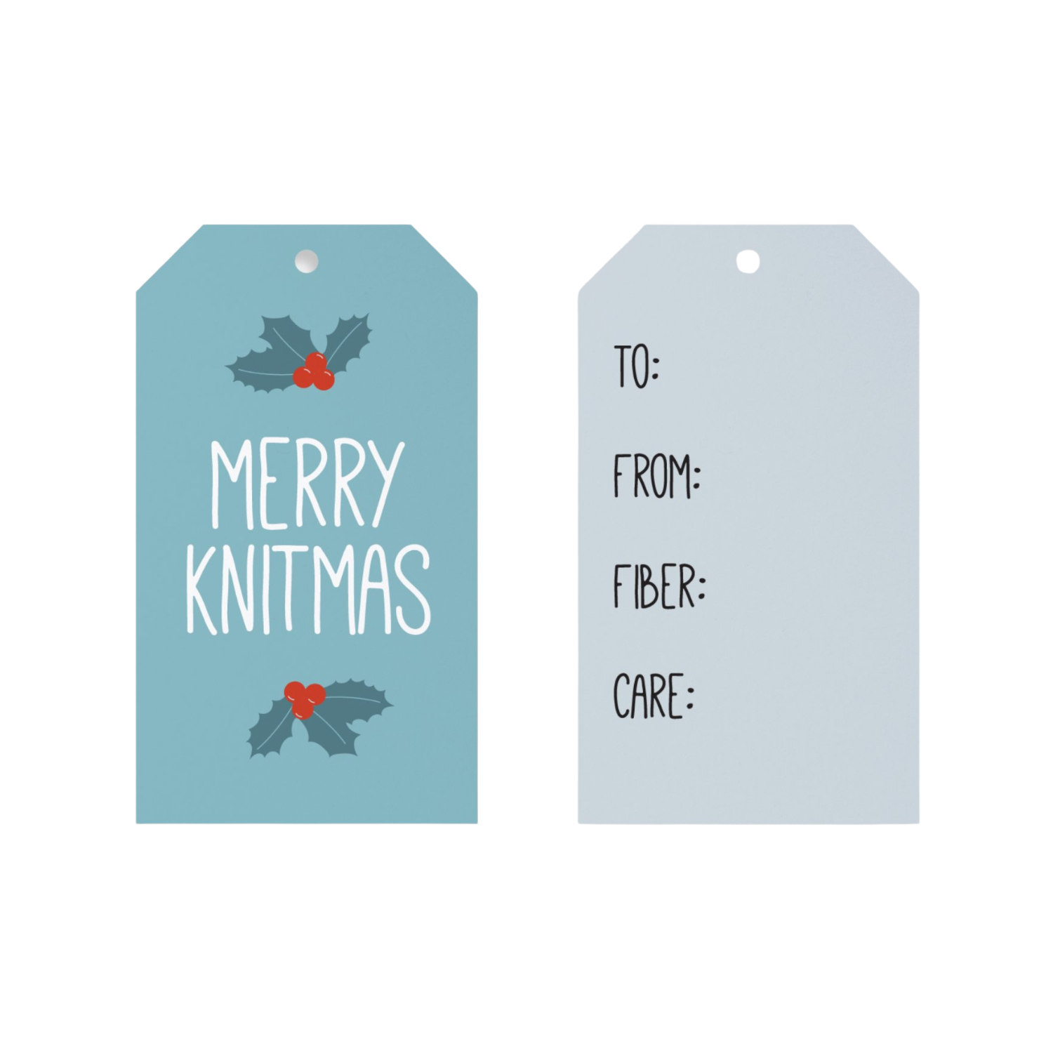 Merry Knitmas Tags