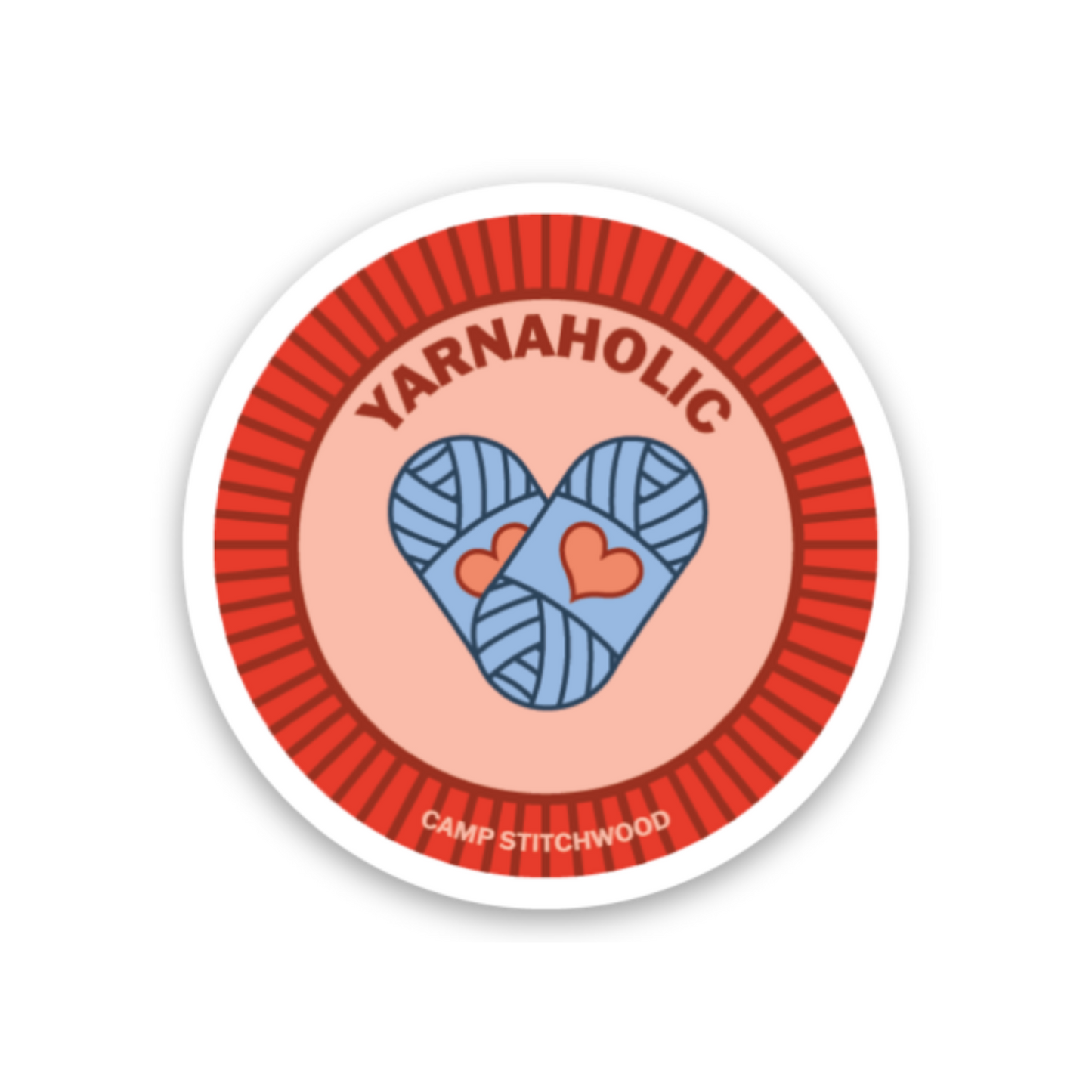 Yarnaholic Badge Sticker