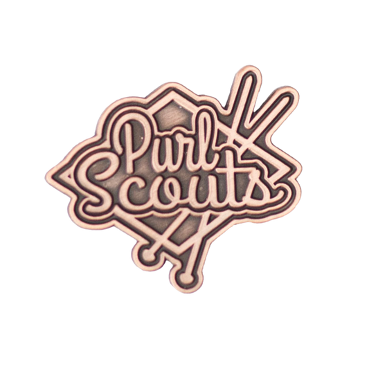 Purl Scouts Die Struck Pin