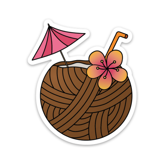 Coconut Drink Sticker