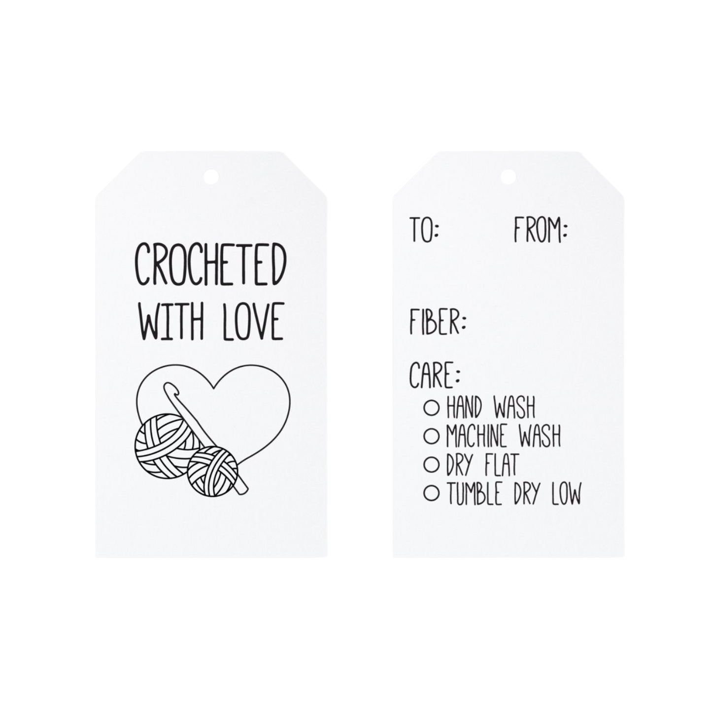 Crocheted with Love Tags