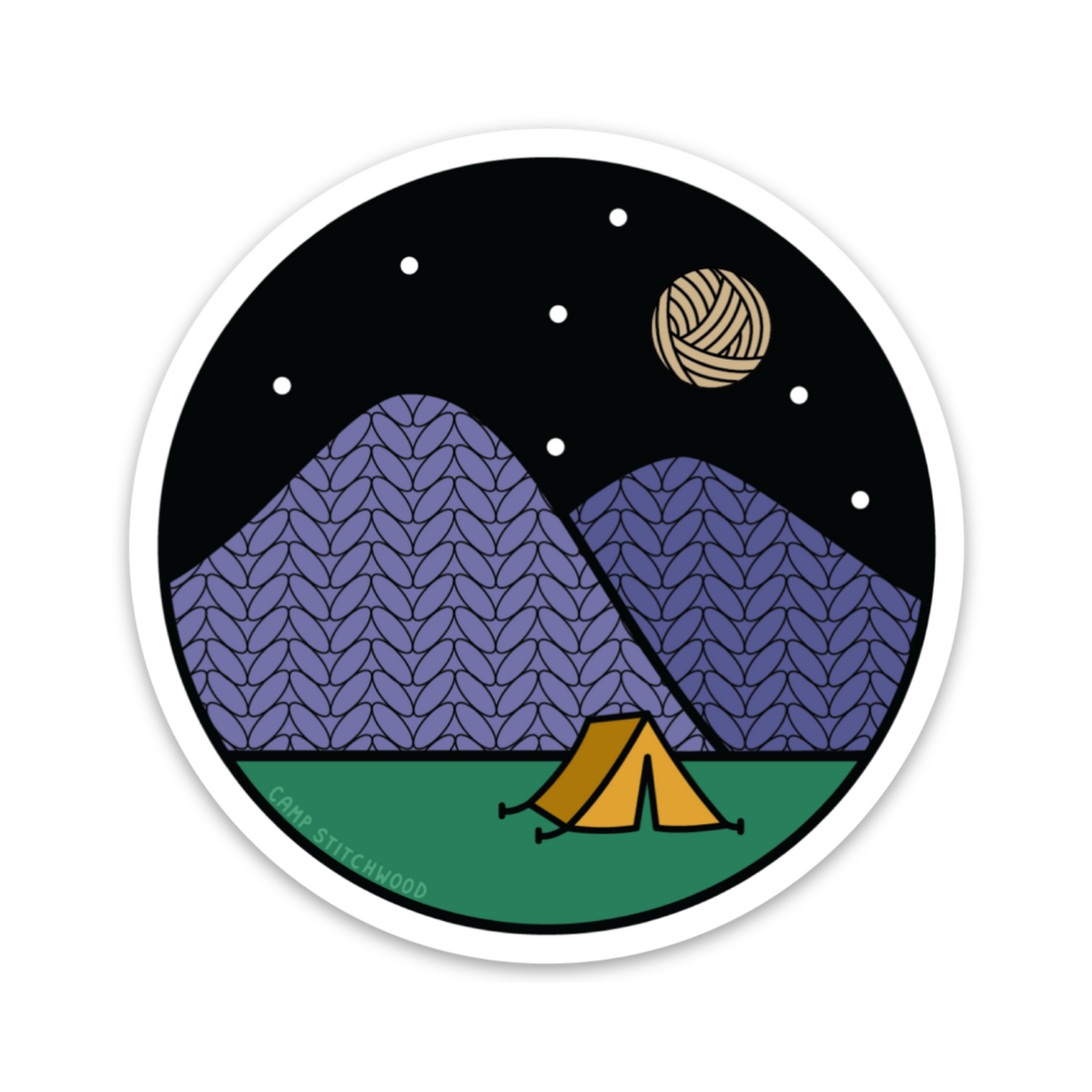 Camping Sticker