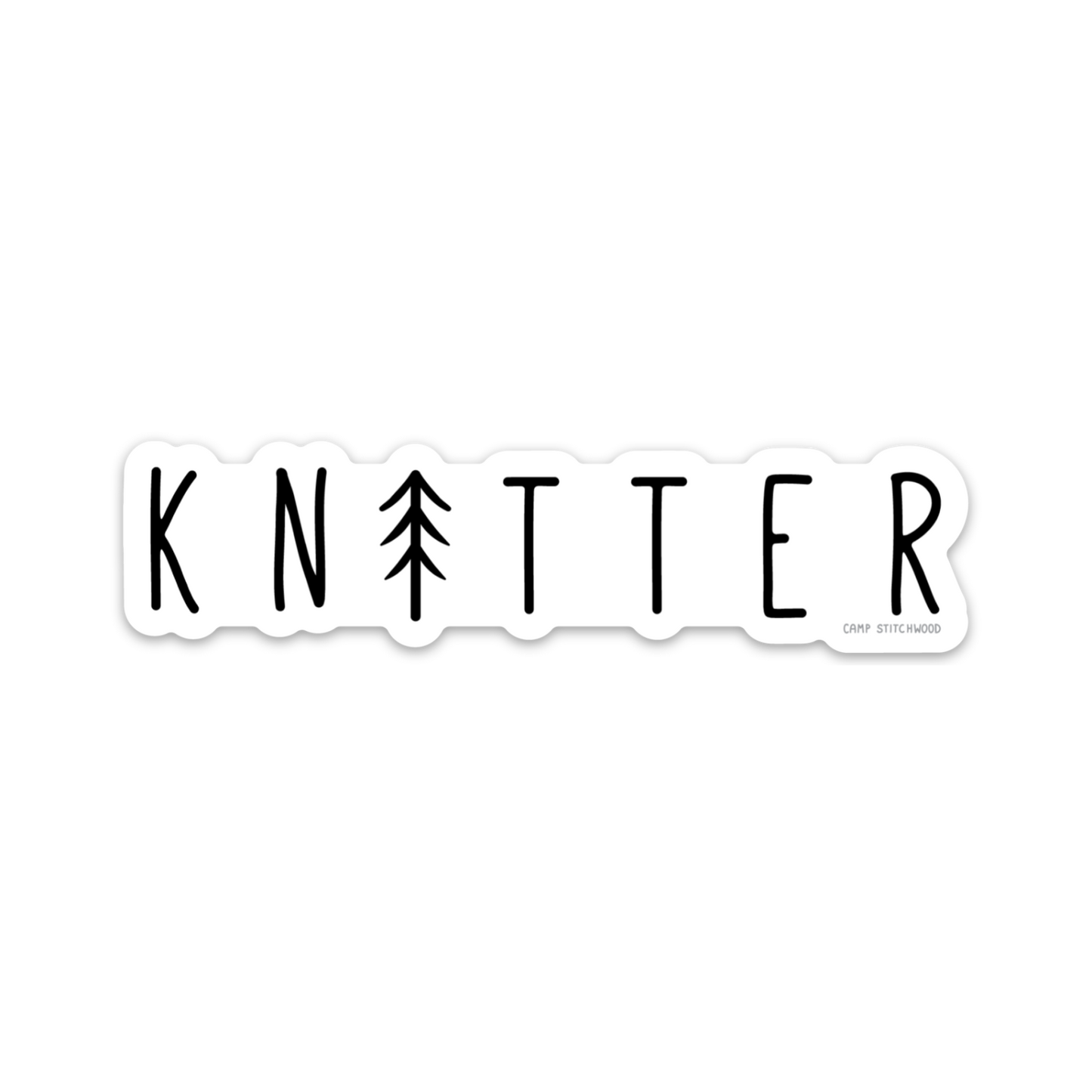 Tree Knitter Sticker