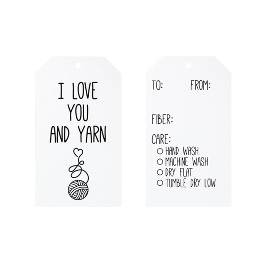 I Love You and Yarn Gift Tags