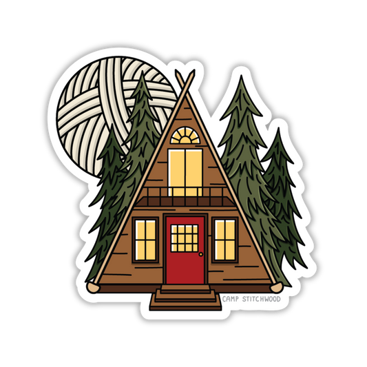 A-Frame Cabin Sticker