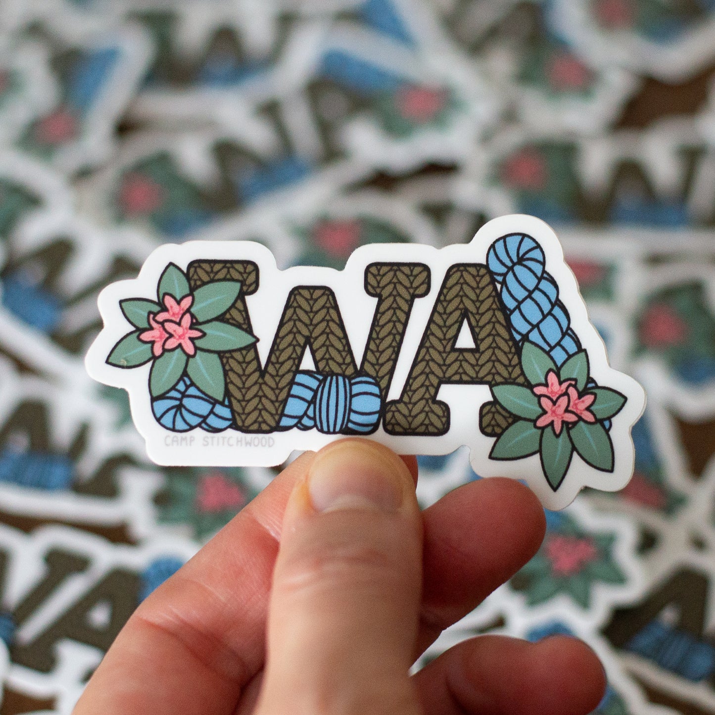 Washington State Fiber Sticker