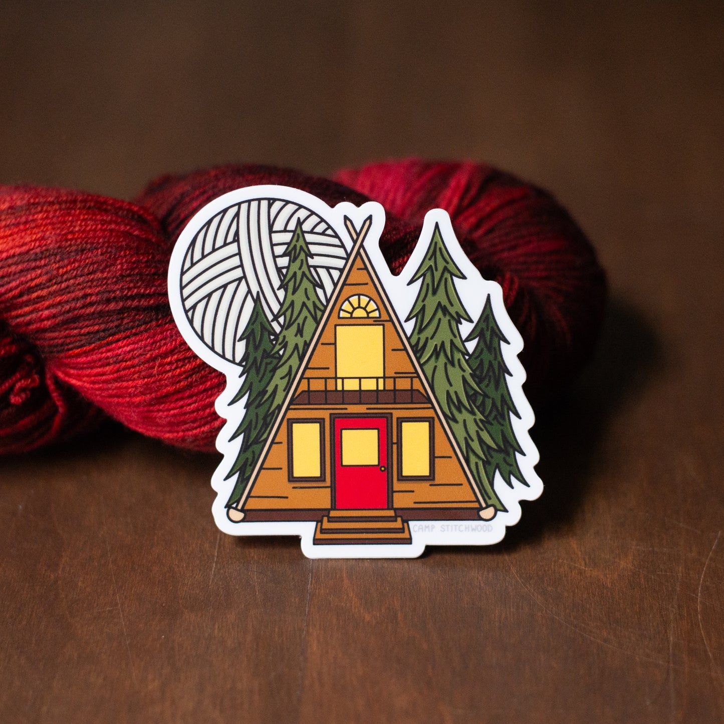 A-Frame Cabin Sticker