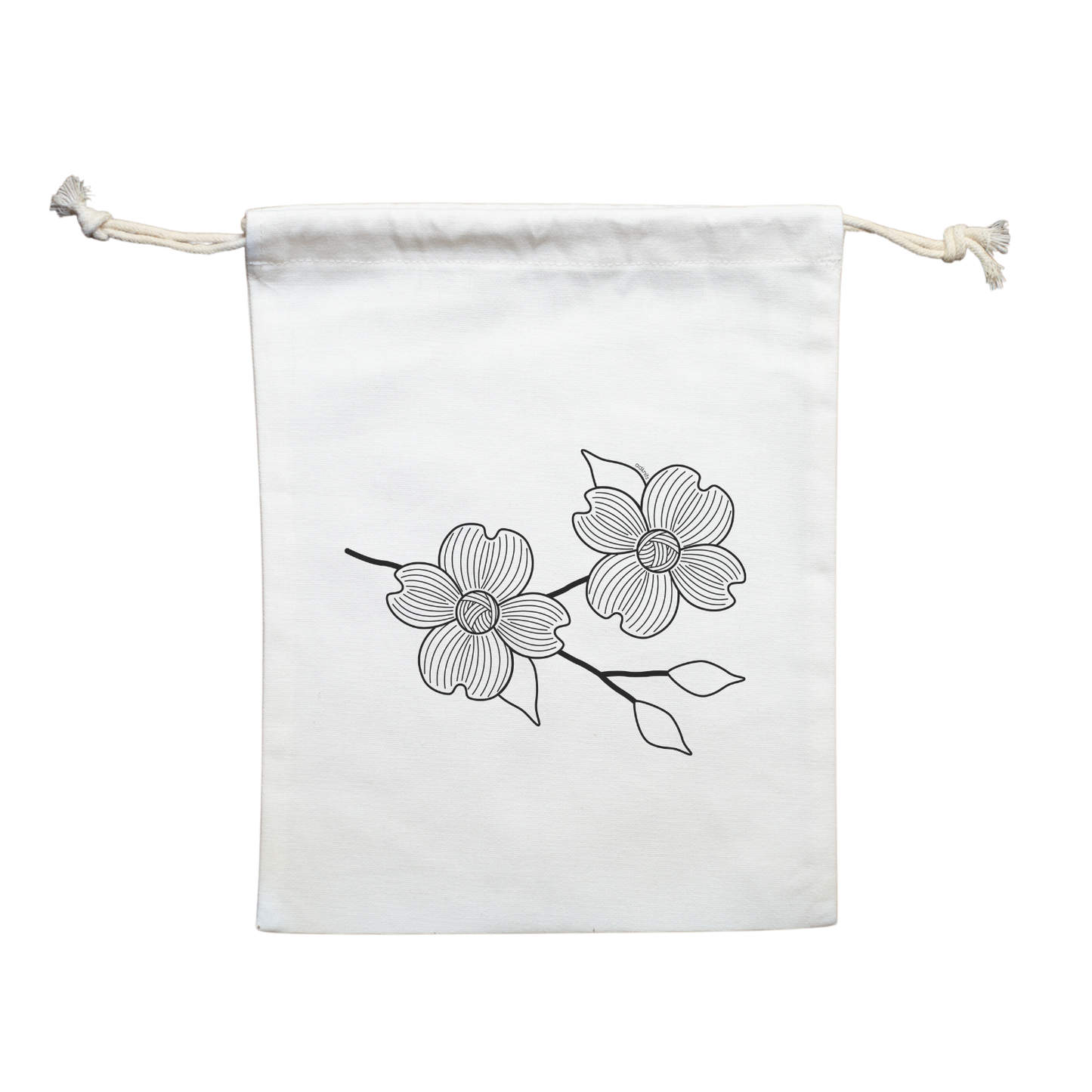 Dogwood Drawstring Bag