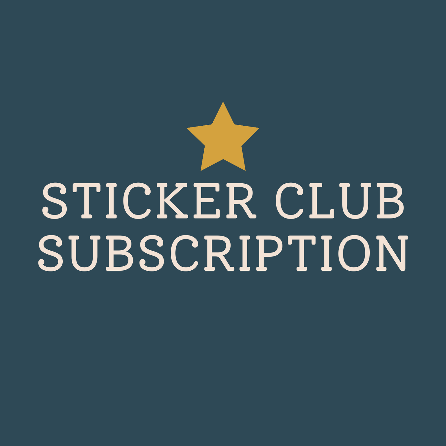 Sticker Club Subscription