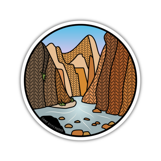 Zion Knitional Park Sticker