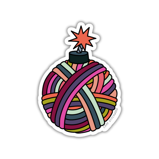 Yarn Bomb Sticker