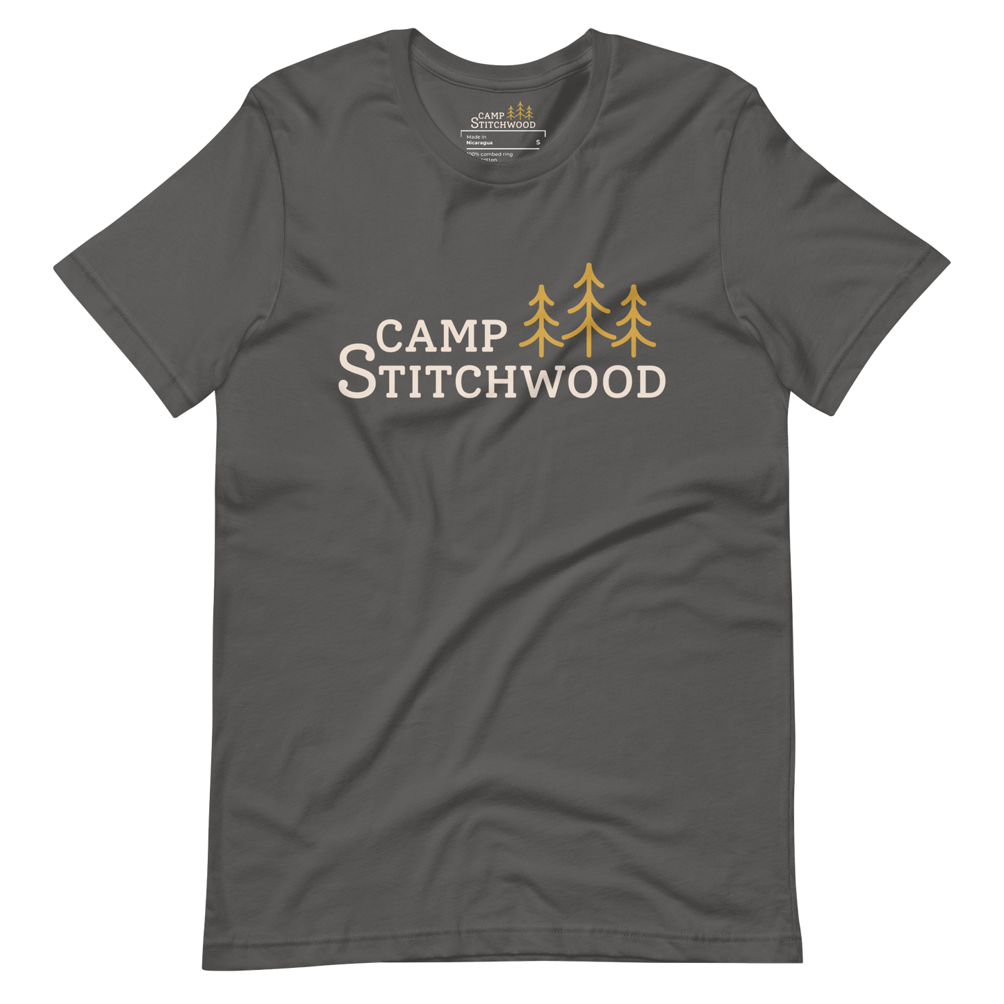 Camp Stitchwood T-Shirt, Unisex Short Sleeve