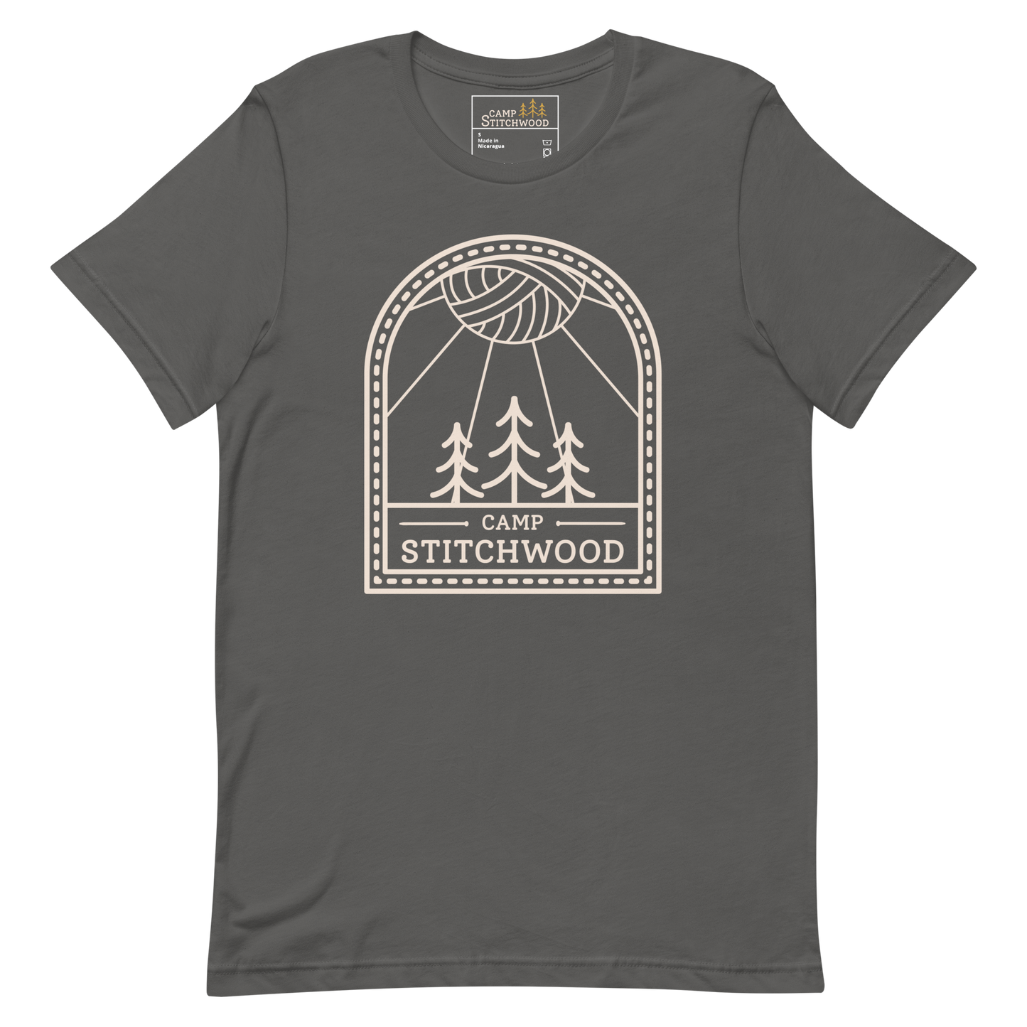 Camp Stitchwood Tall Logo Tee, Unisex Short Sleeve