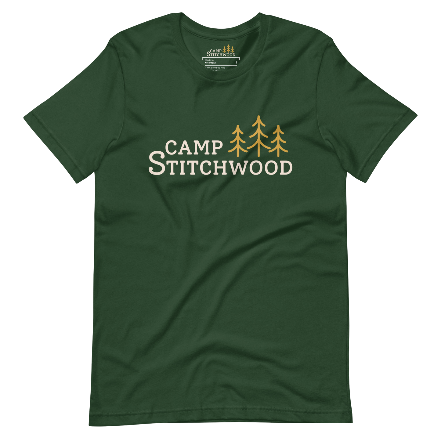 Camp Stitchwood T-Shirt, Unisex Short Sleeve