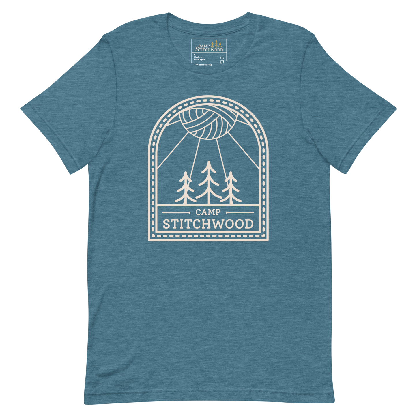 Camp Stitchwood Tall Logo Tee, Unisex Short Sleeve