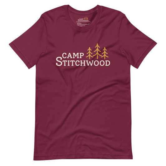 Camp Stitchwood T-Shirt, Unisex Short Sleeve