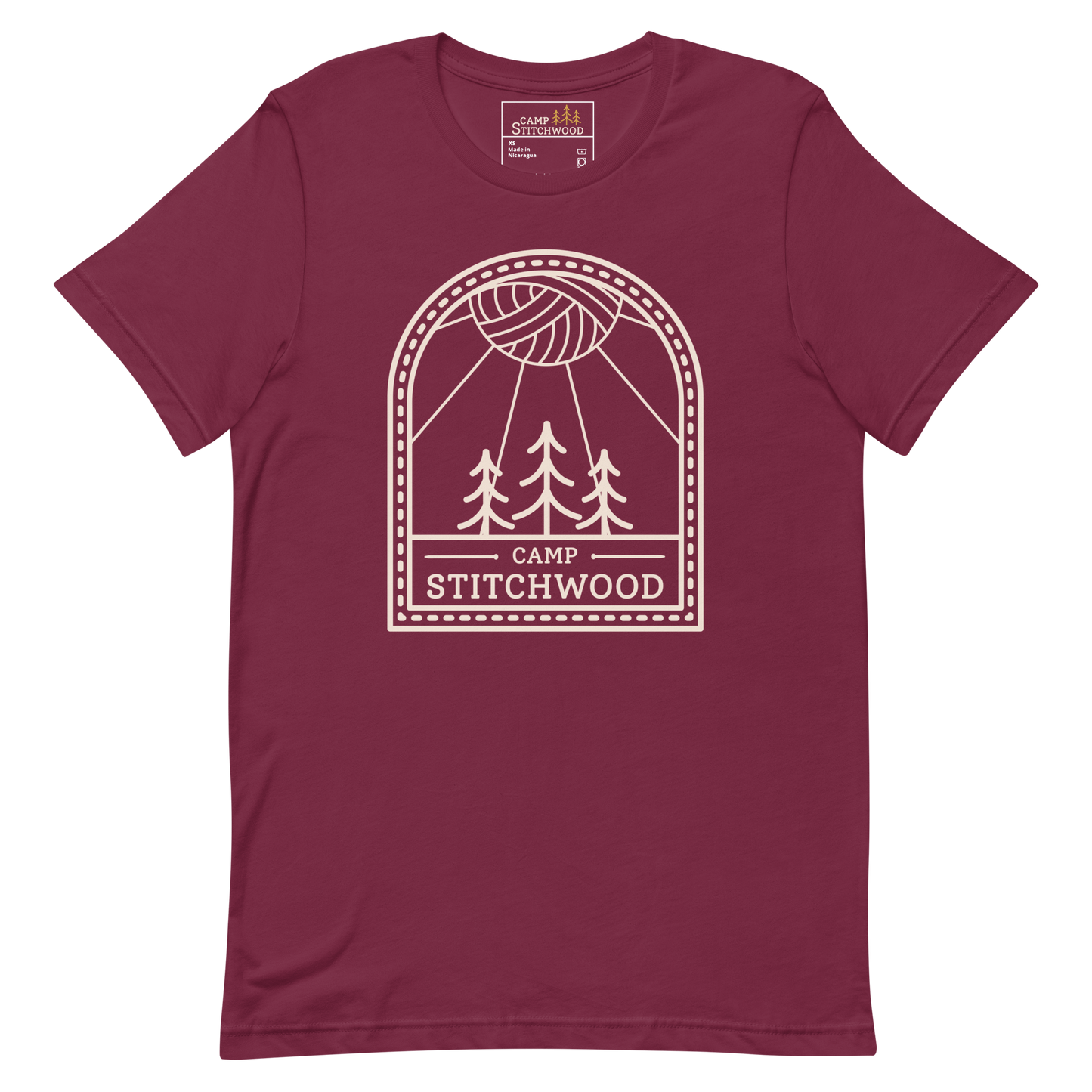 Camp Stitchwood Tall Logo Tee, Unisex Short Sleeve