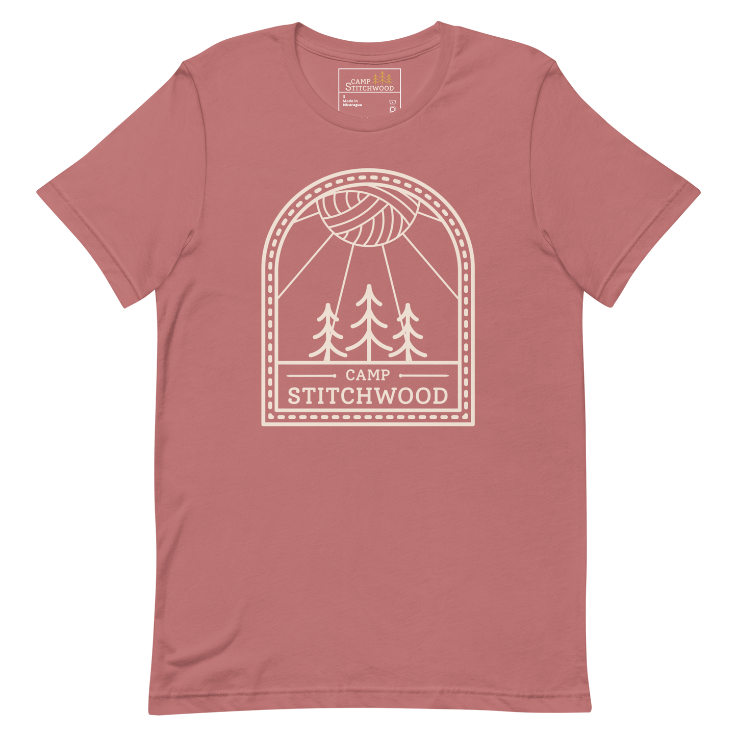 Camp Stitchwood Tall Logo Tee, Unisex Short Sleeve