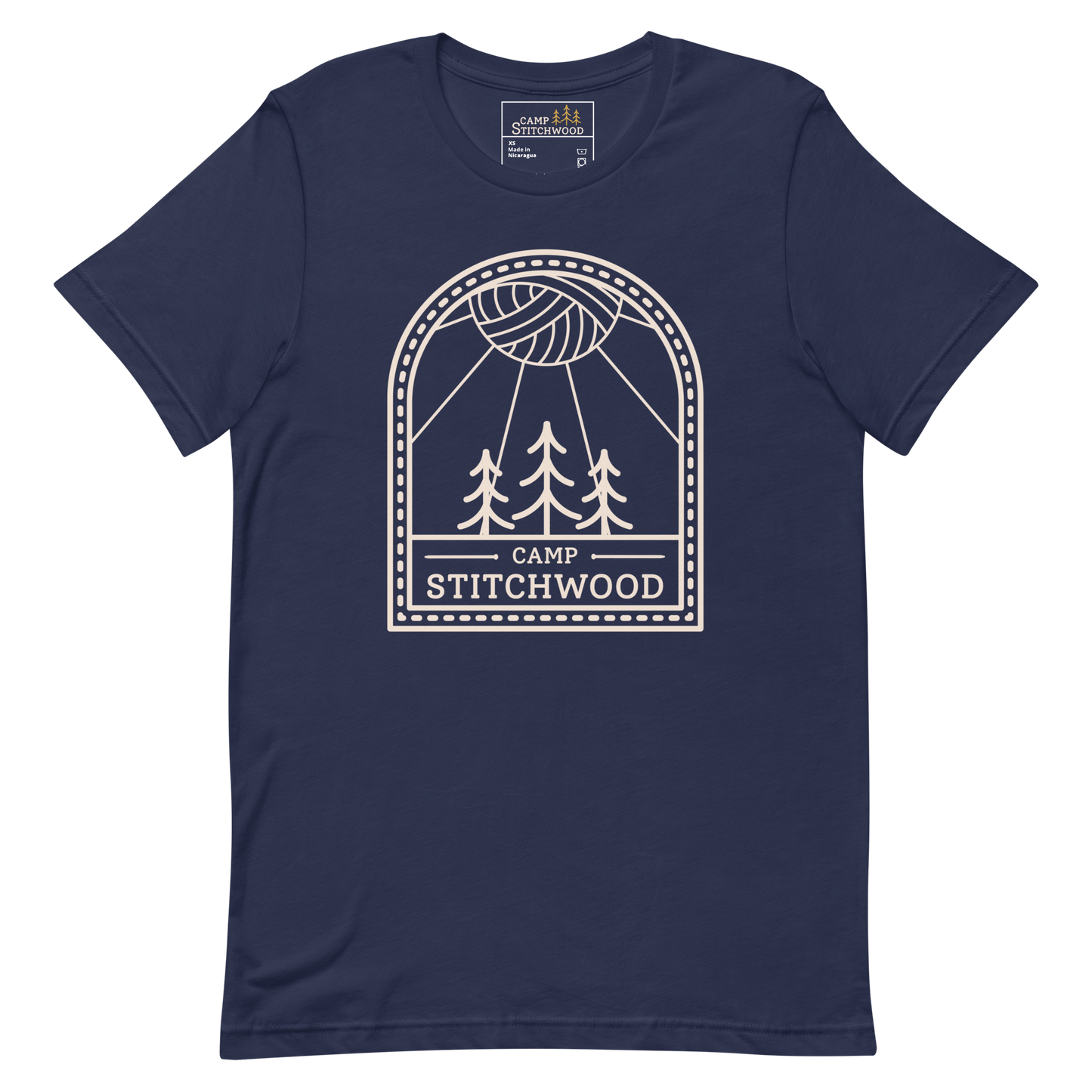 Camp Stitchwood Tall Logo Tee, Unisex Short Sleeve