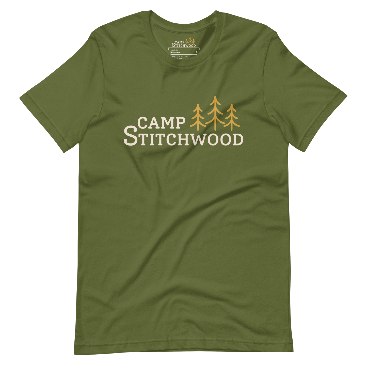 Camp Stitchwood T-Shirt, Unisex Short Sleeve