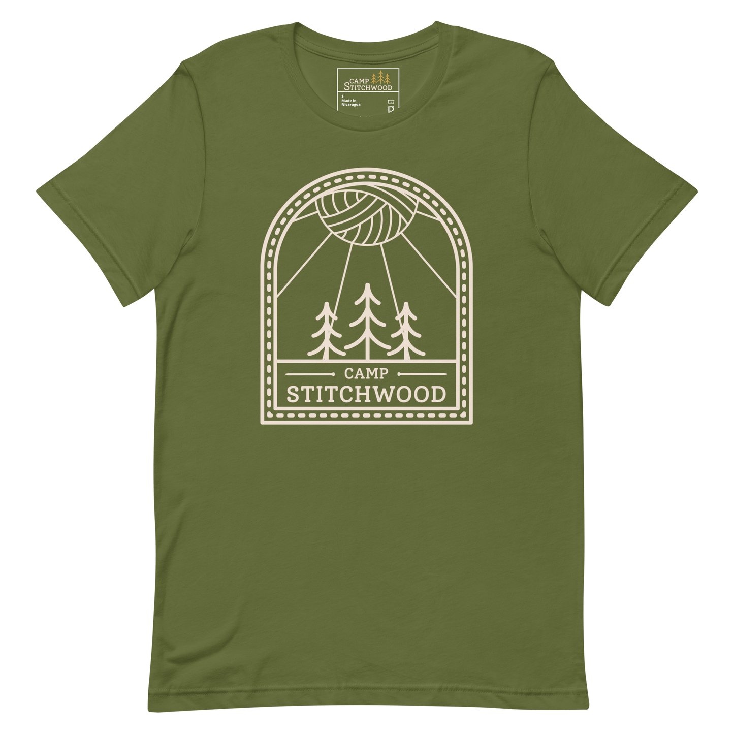 Camp Stitchwood Tall Logo Tee, Unisex Short Sleeve