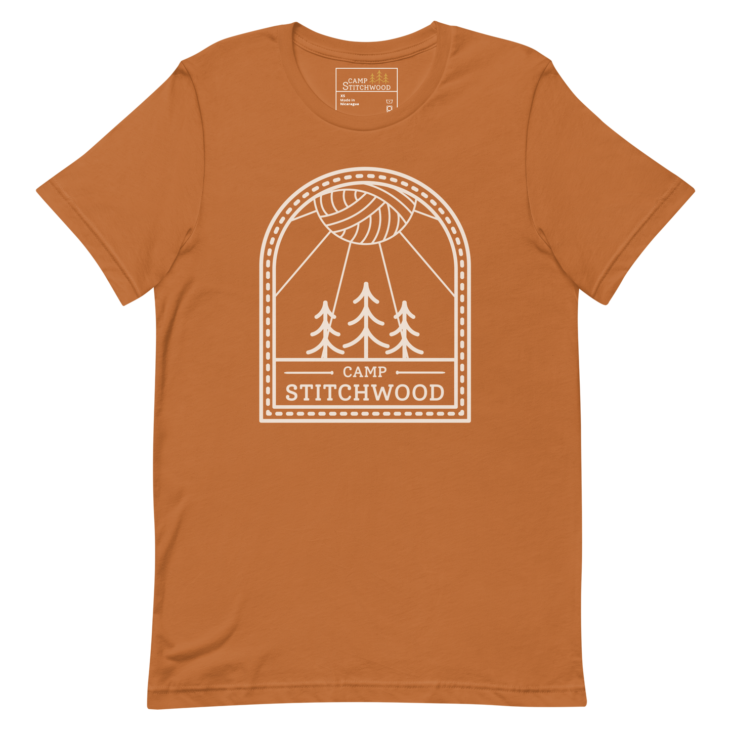 Camp Stitchwood Tall Logo Tee, Unisex Short Sleeve