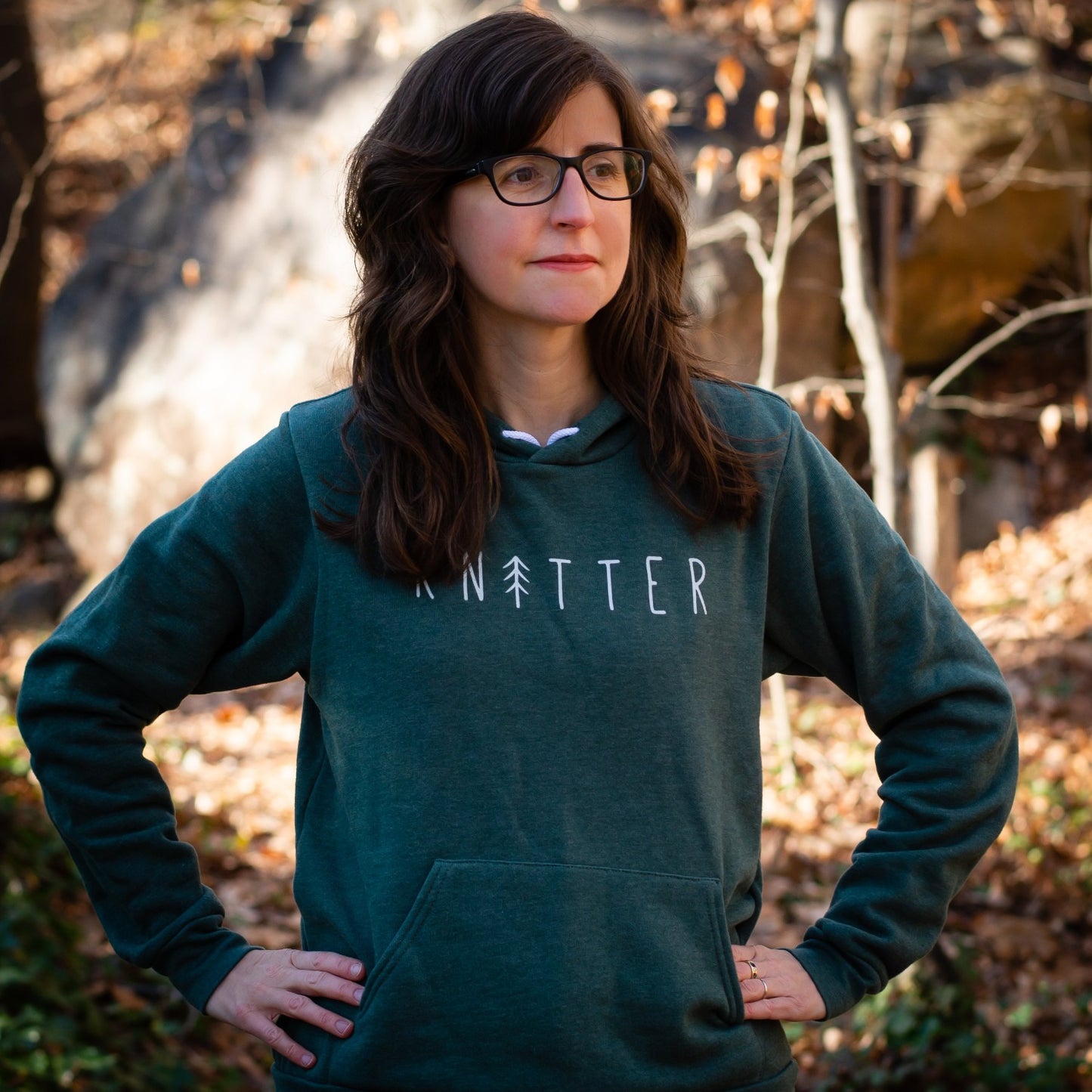 unisex knitter hoodie