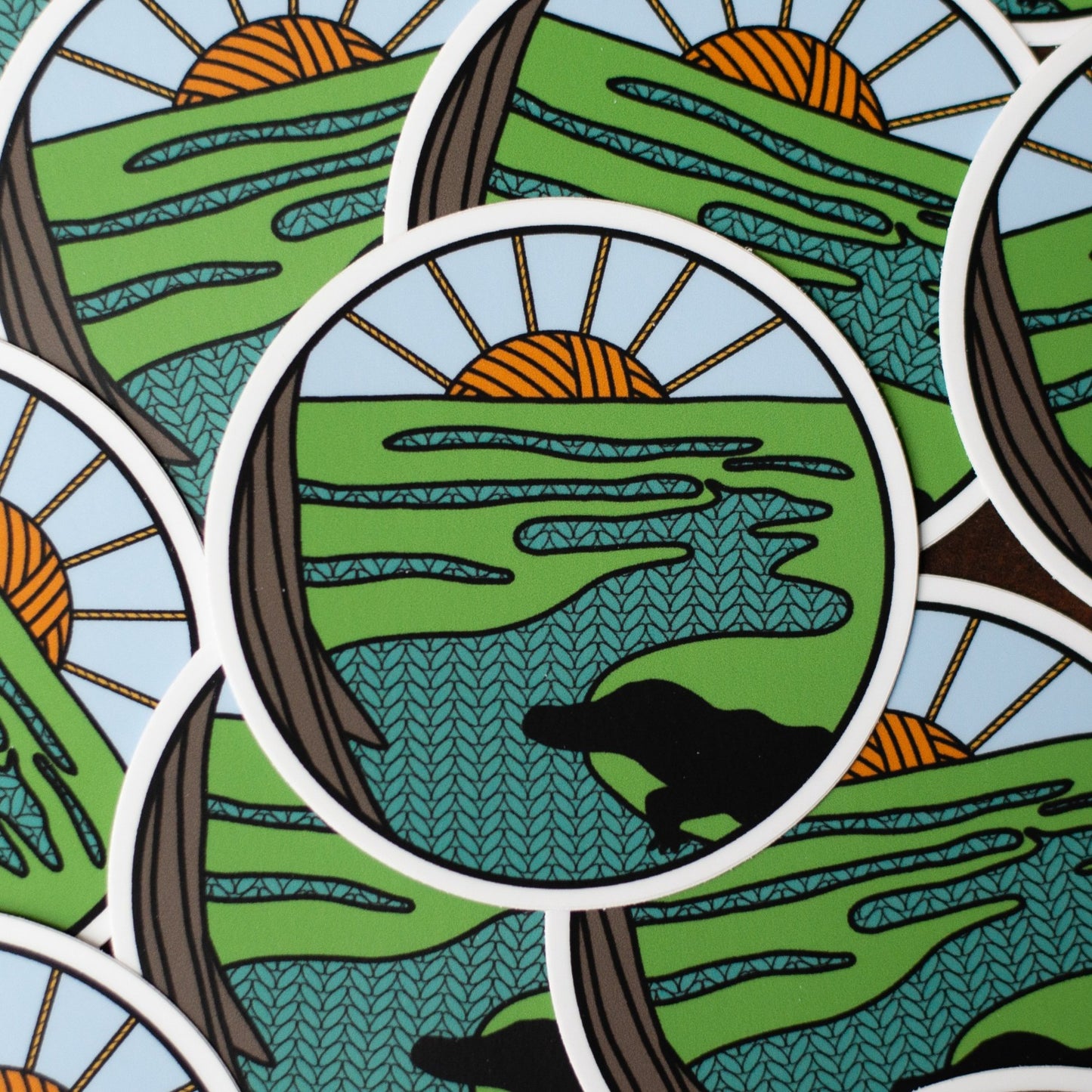 Everglades National Park knitting sticker