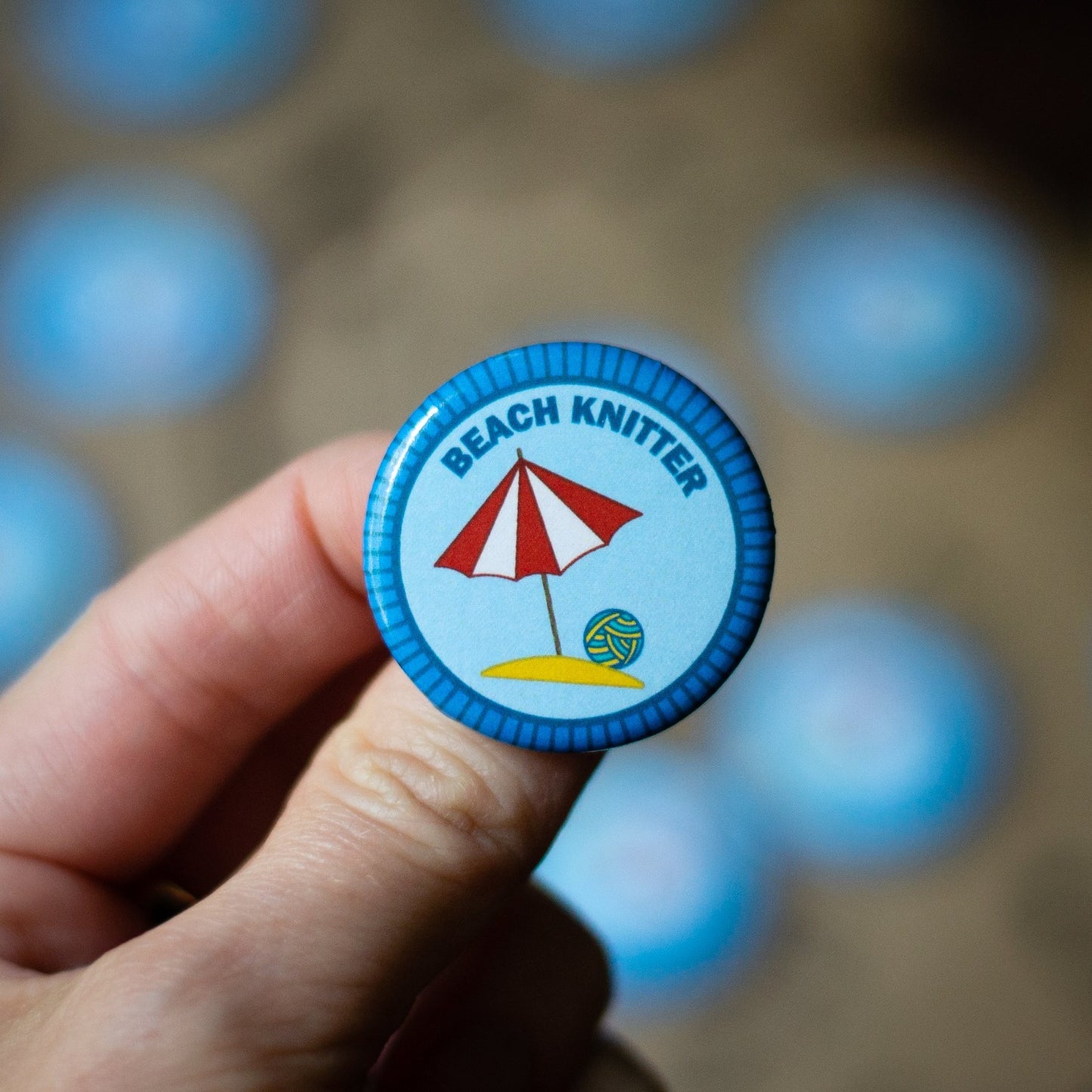 Beach Knitter Merit Badge