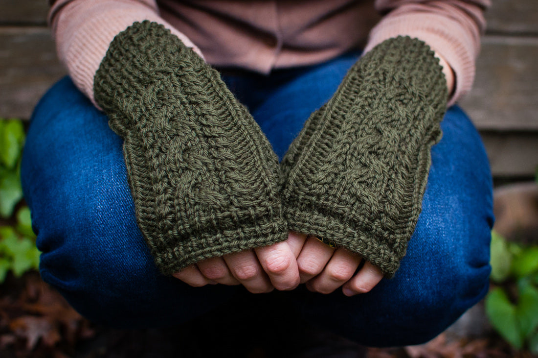 Fingerless mitten knitting pattern