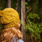 slouchy cable beanie knitting pattern