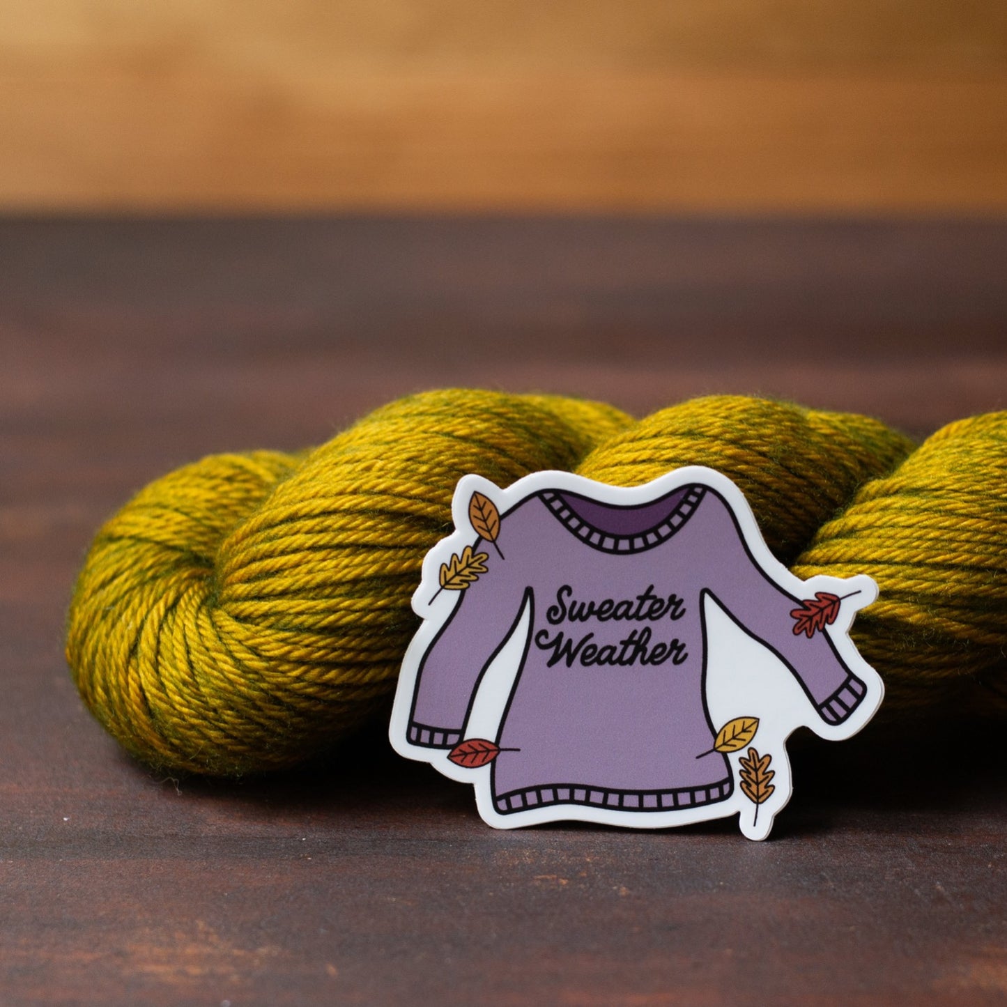 Sweater weather vinyl sticker