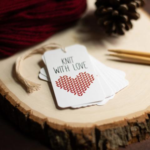 knit with love gift tag