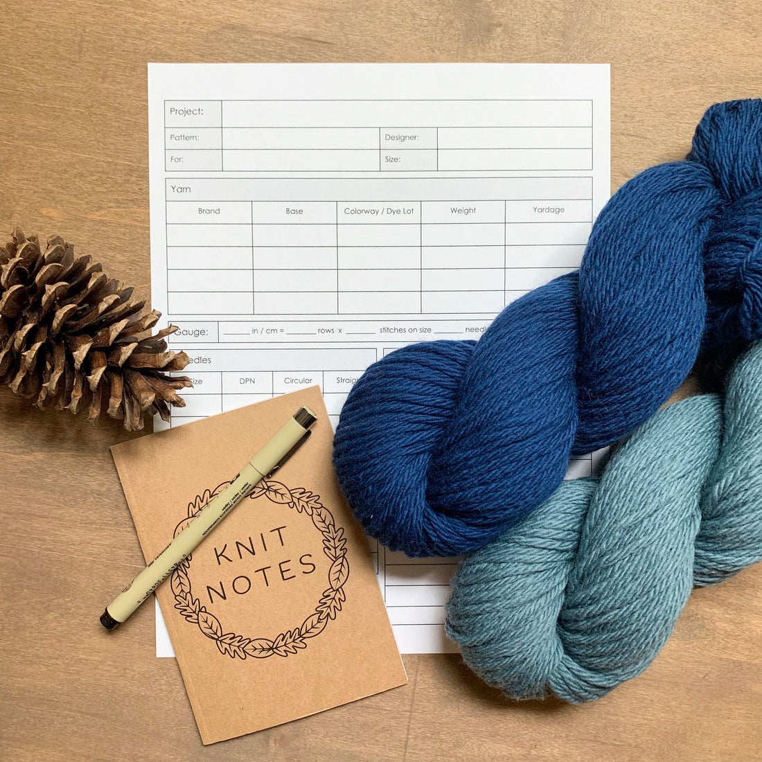 Free Knitting Planner Printable