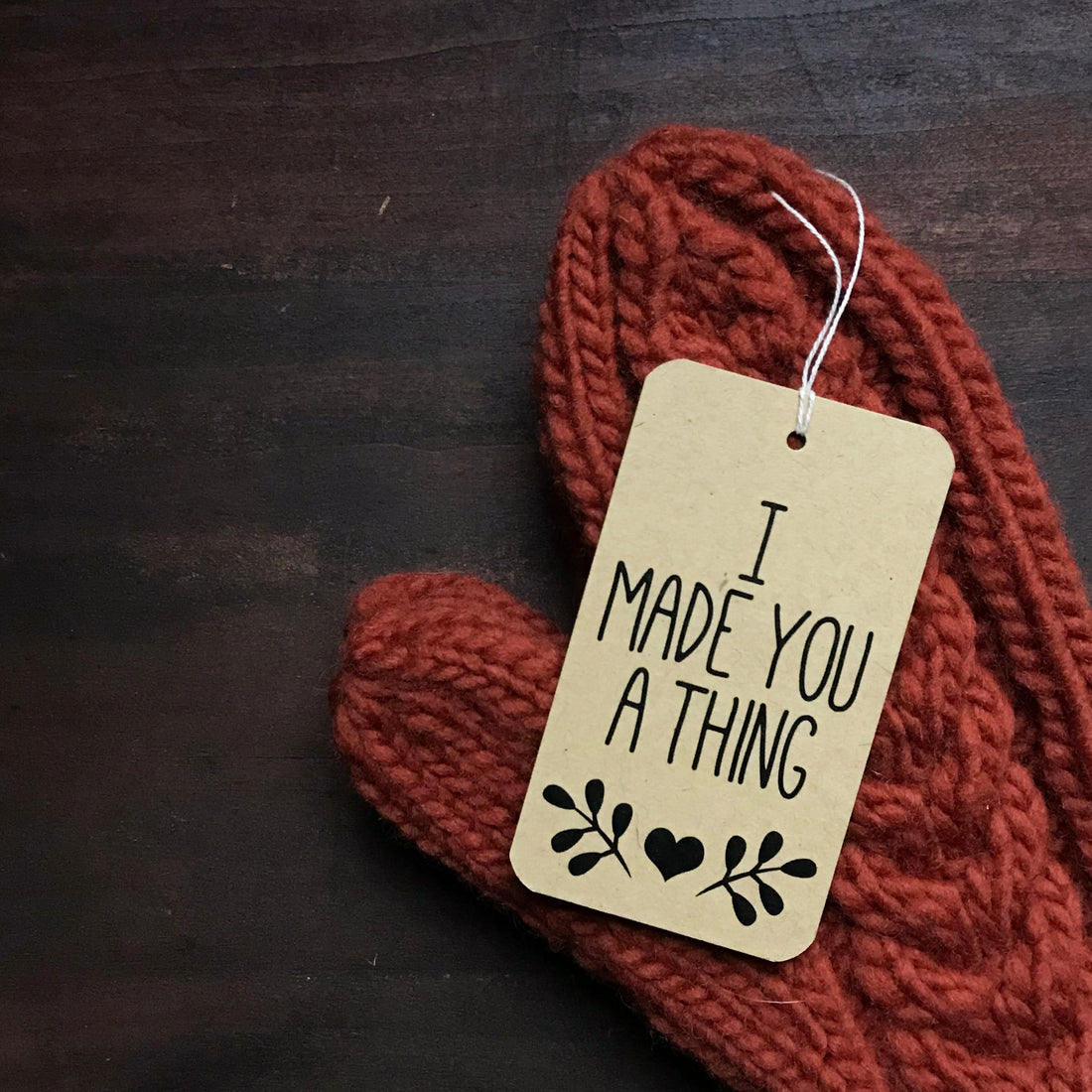 Tutorial:  How to Sew a Tag on Your Knitted Gifts