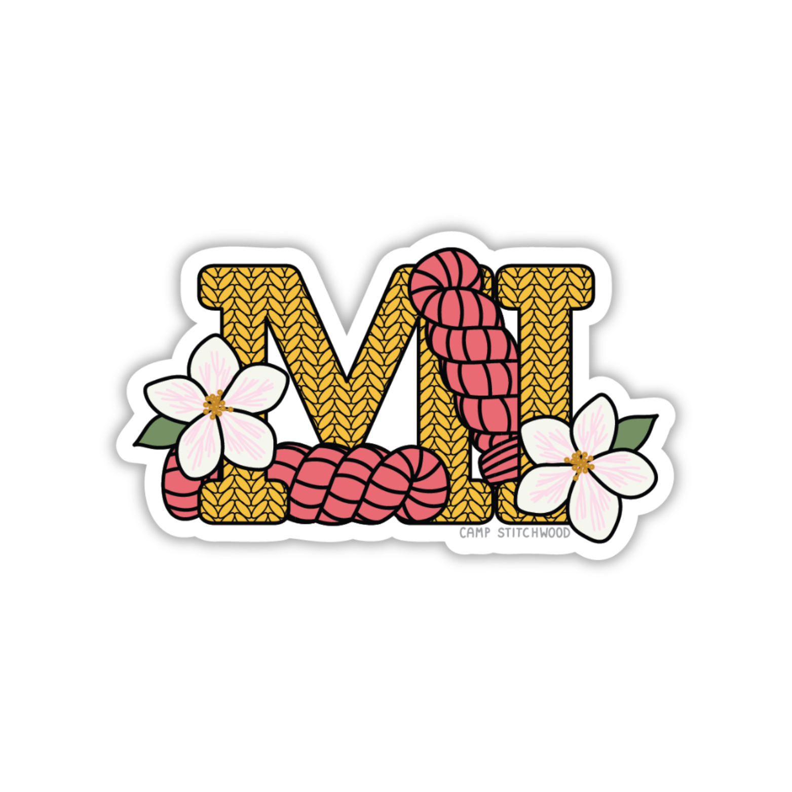 Mcstate Sticker Michigan State Sticker – Camp Stitchwood