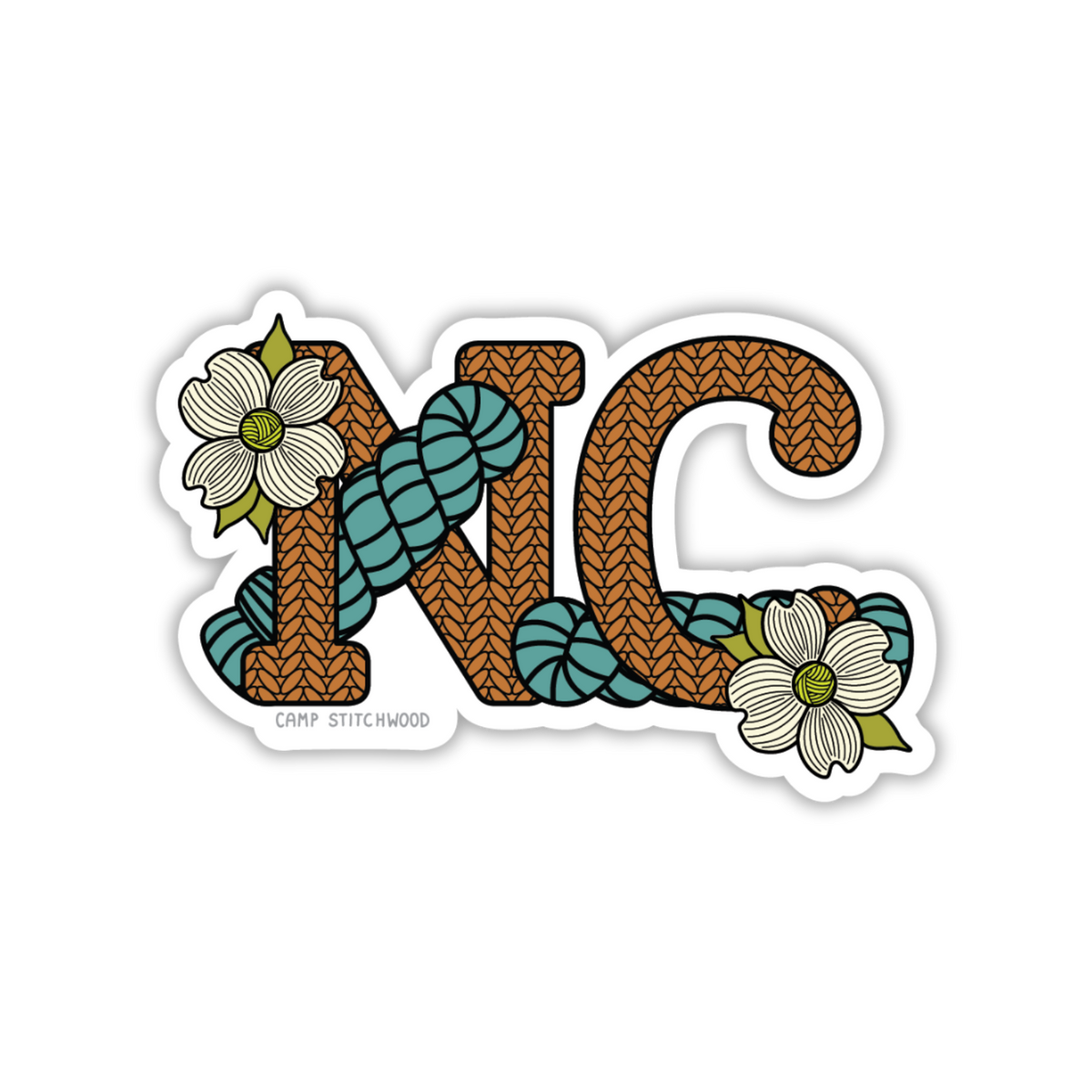 Mcstate Sticker North Carolina State Sticker – Camp Stitchwood
