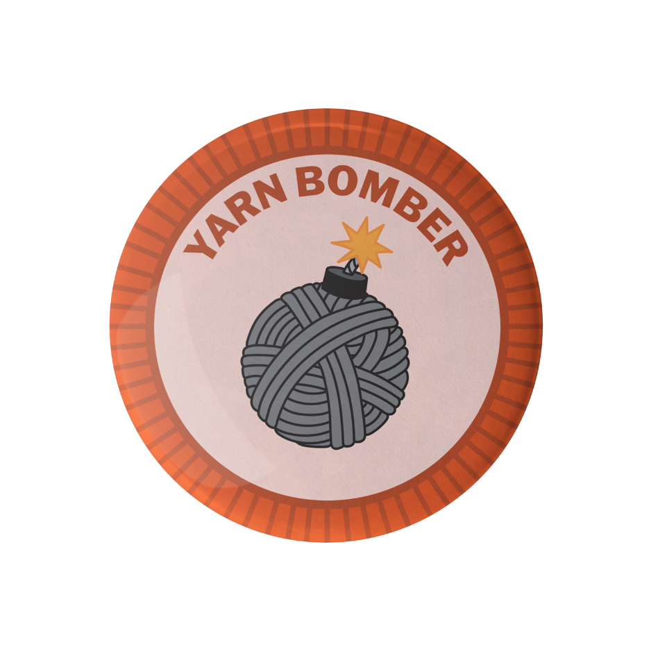 Yarn Bomber Merit Badge