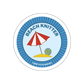 Beach Knitter Badge Sticker