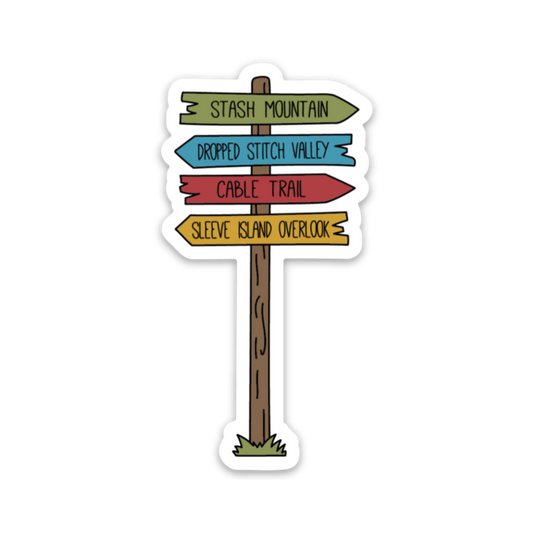 Trail Sign Sticker