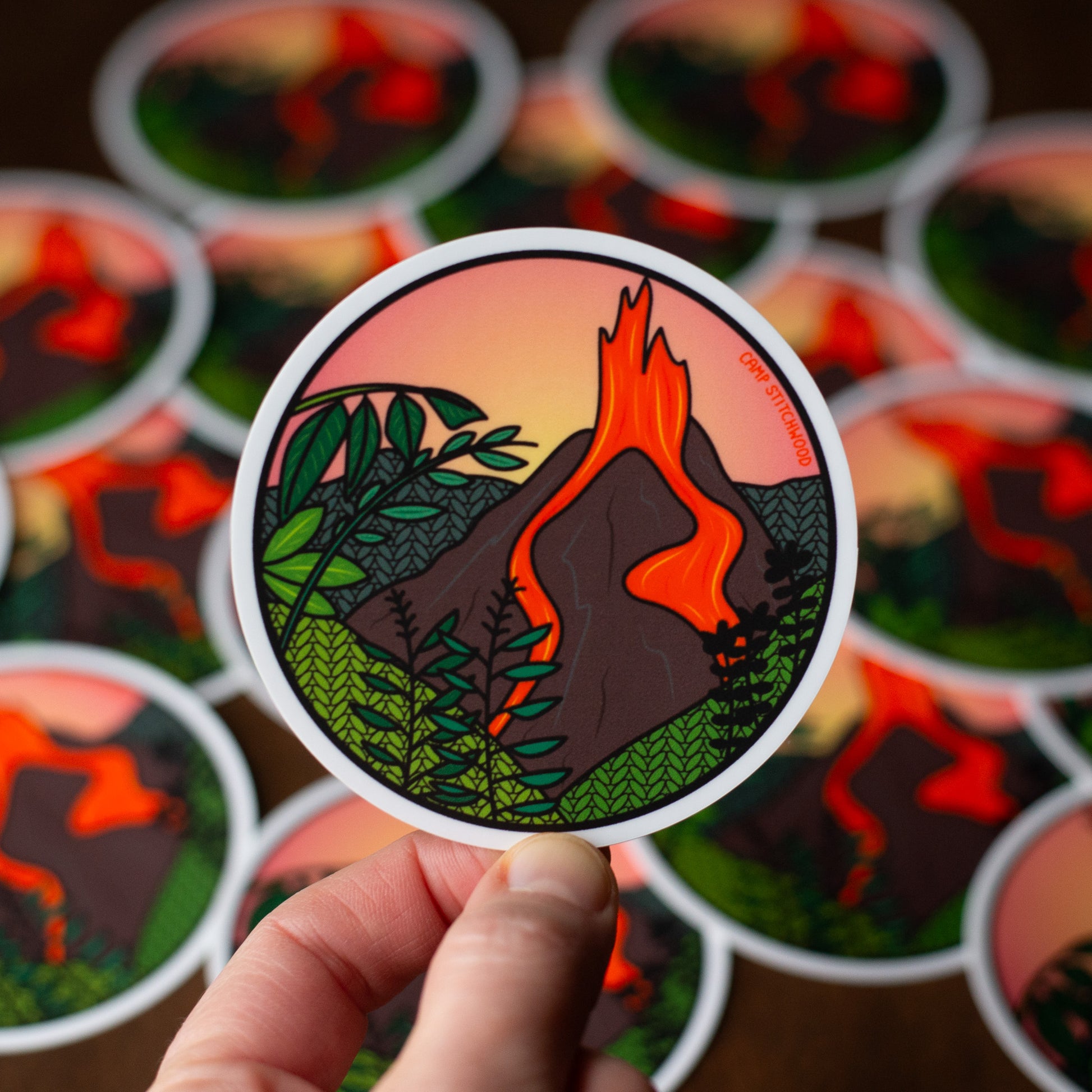 Hawai'i Volcanoes Knitional Park Sticker – Camp Stitchwood