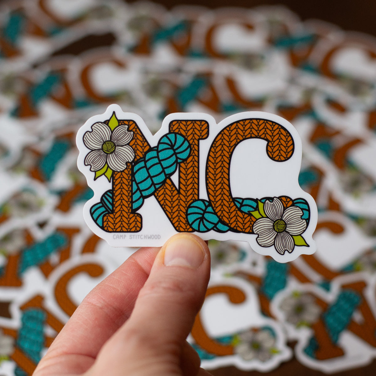 Mcstate Sticker North Carolina State Sticker – Camp Stitchwood